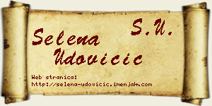 Selena Udovičić vizit kartica